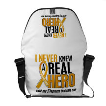 Never Knew a Hero 2 Stepmom Appendix Cancer Messenger Bag
