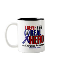 Never Knew A Hero 2 Uncle (Support Our Troops) Coffee Mugs