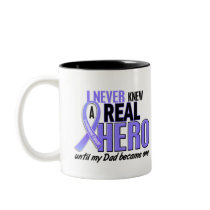 Never Knew A Hero Dad Esophageal Cancer Coffee Mug