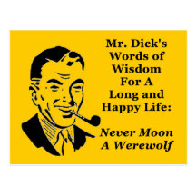 Never Moon A Werewolf Post Cards