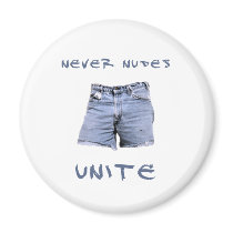 Never Nudes Unite Fridge Magnet