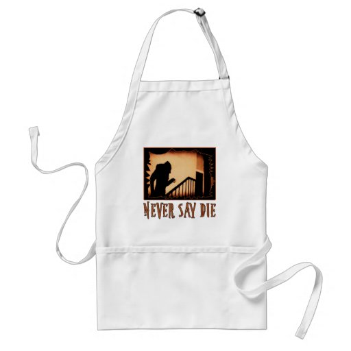 Never Say Die Nosferatu Halloween Tshirts, Appare Aprons