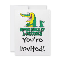 never smile at a crocodile invite