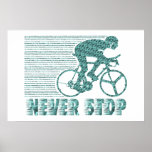 Never Stop: Cycling posters