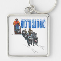 Never Too Cold To Race 2 Key Chain