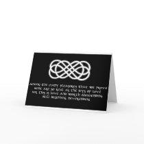 Neverending Celtic Love Knot and poem Greeting Card