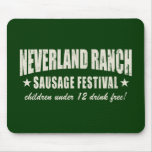 Neverland Ranch Sausage Fest funny Mouse Mat