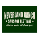Neverland Ranch Sausage Fest funny Postcards
