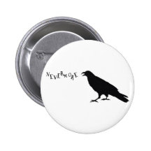 Nevermore Raven Button