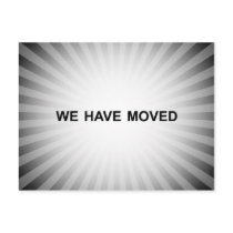 new address announcement : light burst post cards