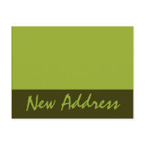 New Address Olive Green