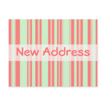 New Address orange green stripes