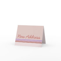 New Address Pastel Greeting Cards