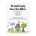 New Address 'We're Moving' House Notification Postcard