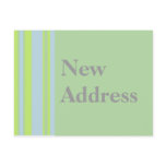 New Address yellow grey blue stripes