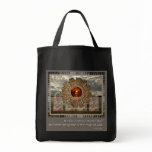 New Age photo collage with inspirational quote bags