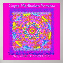 New Age Pink Mandala Poster 1