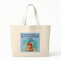 new age spiri guide joke tote bag