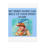 new age spiri guide joke post cards
