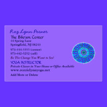 New Age Yoga Profile Card business cards