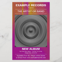 New Album Launch - Colour Textured Flyer