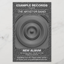 New Album Launch - Strange Stone Texture Full Colour Flyer