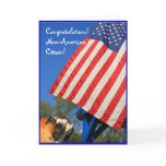 New American Citizen boxer greeting card