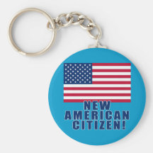 New American Citizen Gifts and Tshirts Keychain