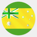 New Australian Socceroos flag of Australia Round Sticker