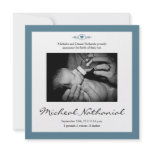 New Baby Birth Announcement Boy Blue invitations