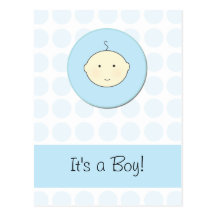 New Baby Boy Postkarte