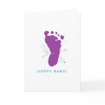 New Baby Card: Footprint