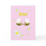 New Baby Congratulations Twin Girls cards