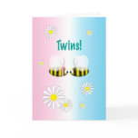 New Baby Congratulations Twins Boy and Girl cards