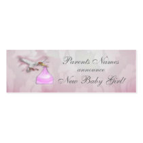 New Baby Girl Announcement