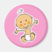 New baby- Girl Fridge Magnet