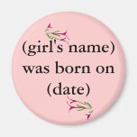 New Baby Girl Magnet