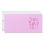 New Baby Girl. Pretty Pink. Custom