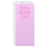 New Baby Girl. Pretty Pink. Custom