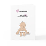 New baby humourous congratulations card