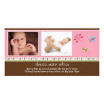 New Baby Photo Announcement Card Personalized Photo Card