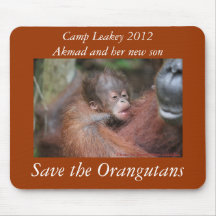 New Baby Son with Great (ape) Hairdo Mouse Pad