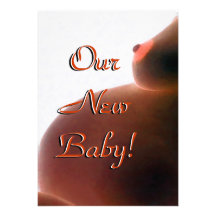 New Baby Vertical Announcement Card