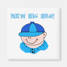 New Big Bro Baseball Tshirts and Gifts Magnet