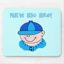 New Big Bro Baseball Tshirts and Gifts Mousepad