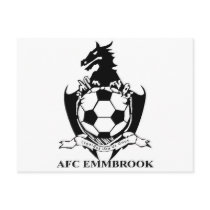 ""NEW"" Black Logo Design Postcard