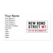 New Bond Street Business Card Templates