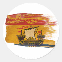 New Brunswick Flag Stickers