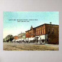 New Carlisle, Indiana Michigan Street Print