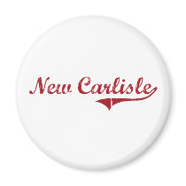 New Carlisle Ohio Classic Design Refrigerator Magnet